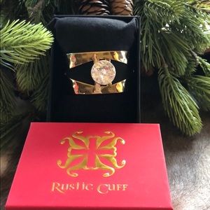 Rustic cuff gold and silver cuff